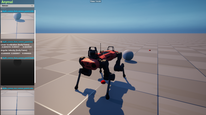 RaiSim demo (sensors.cpp)